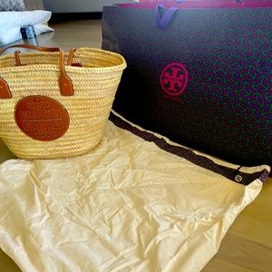 Tory Burch woven tote bag